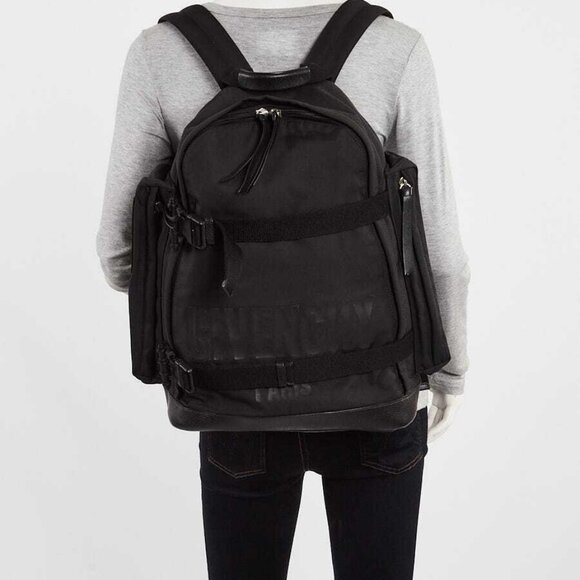 Givenchy Black Canvas Backpack Bag - Picture 1 of 13